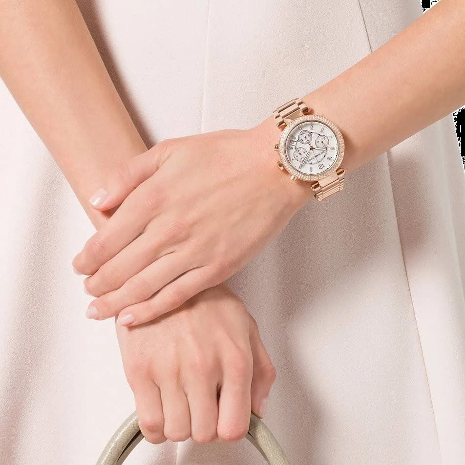 Montre Michael Kors MK5491 femme verso boîtier or rose