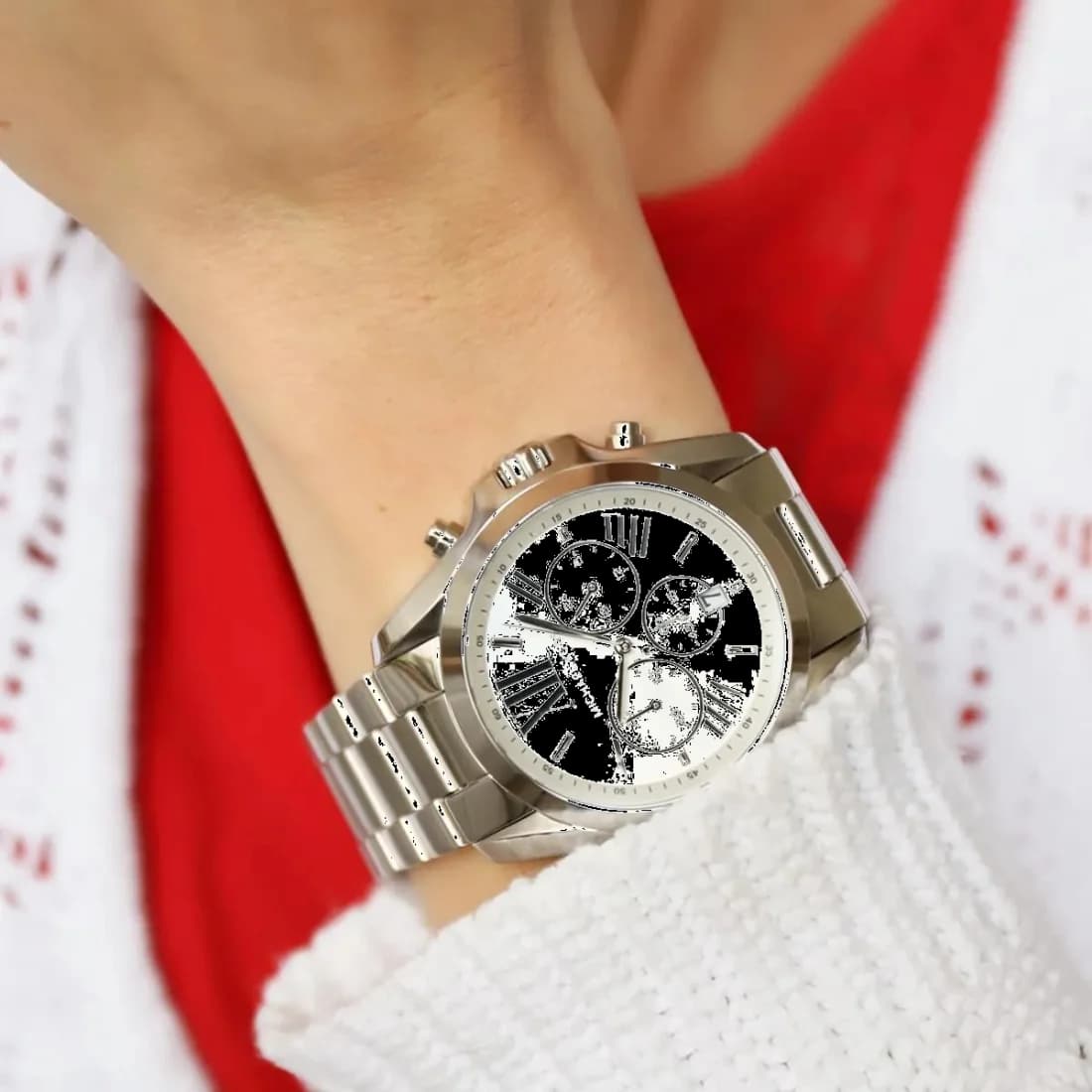Montre Michael Kors MK5535 femme verso boîtier argent