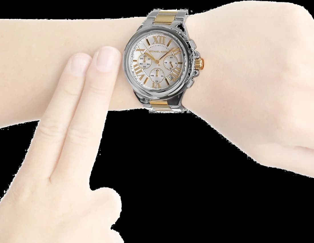 Montre Michael Kors MK5653 femme détail cadran blanc