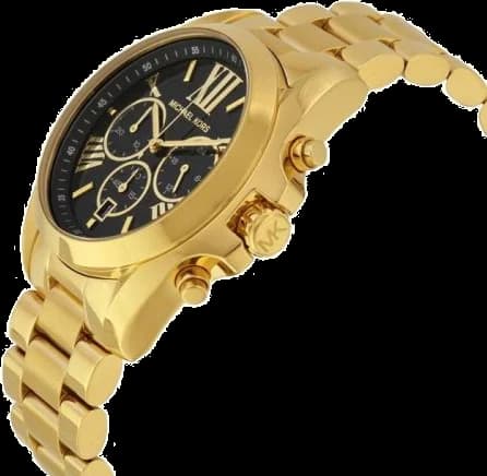 Montre Michael Kors MK5739 Bradshaw en acier doré et cadran noir vue 2