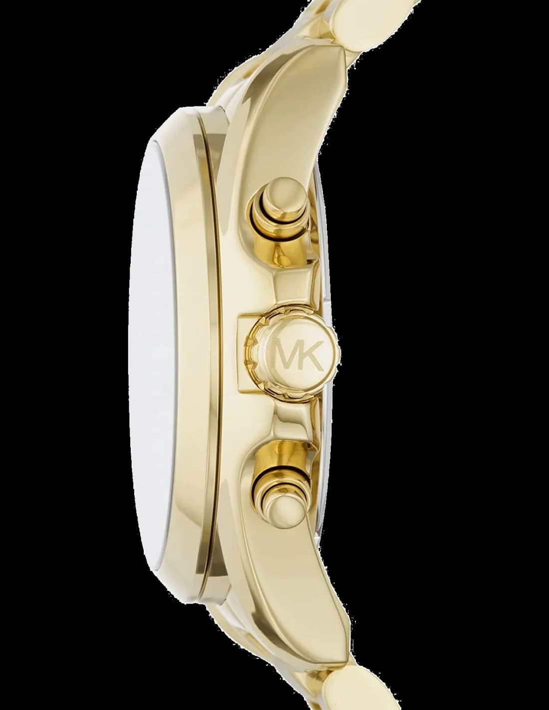 Montre Michael Kors MK5739 Bradshaw en acier doré et cadran noir vue 3