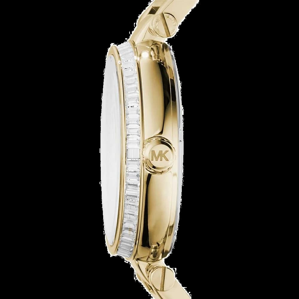 Montre Michael Kors MK5867 en Acier Doré avec Cadran Champagne et Strass vue 2