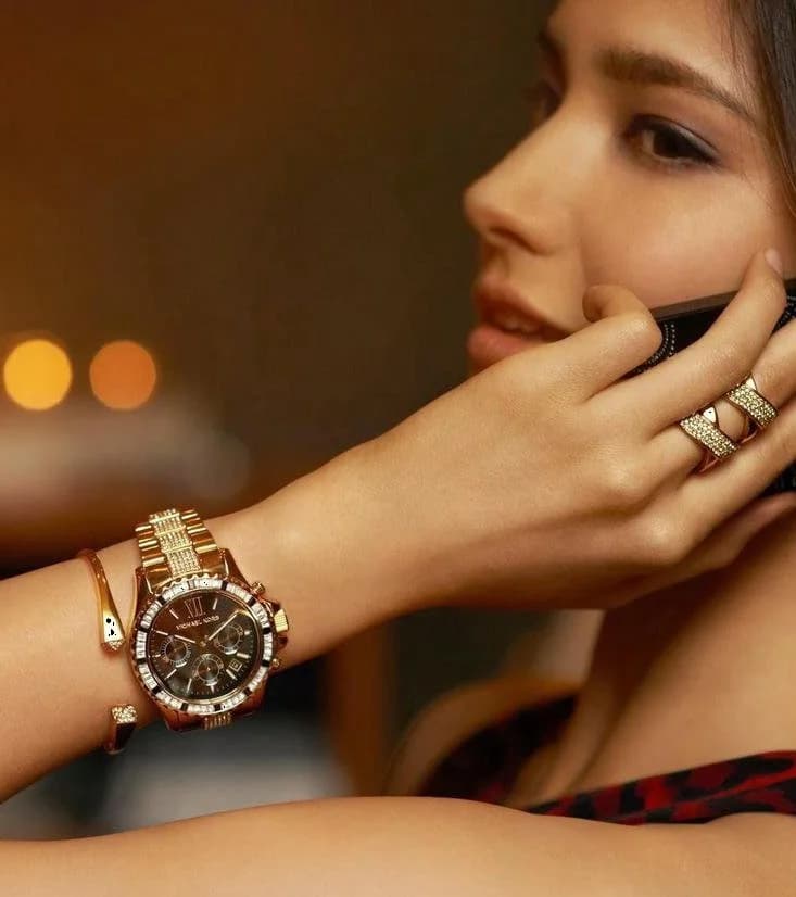 Montre Michael Kors MK5875 femme verso boîtier or rose