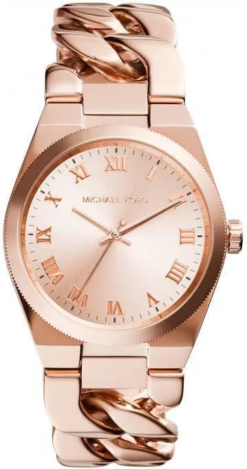 Montre Michael Kors MK5914 en Acier Argenté avec Cadran Bleu vue 2