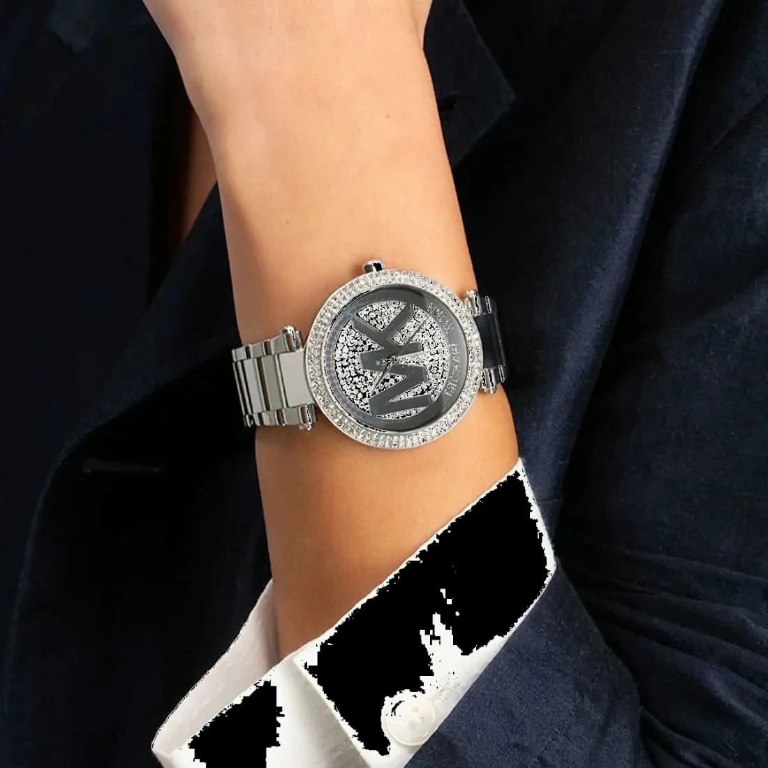 Montre Michael Kors MK5925 en Acier Doré avec Cristaux Incrustés vue 4