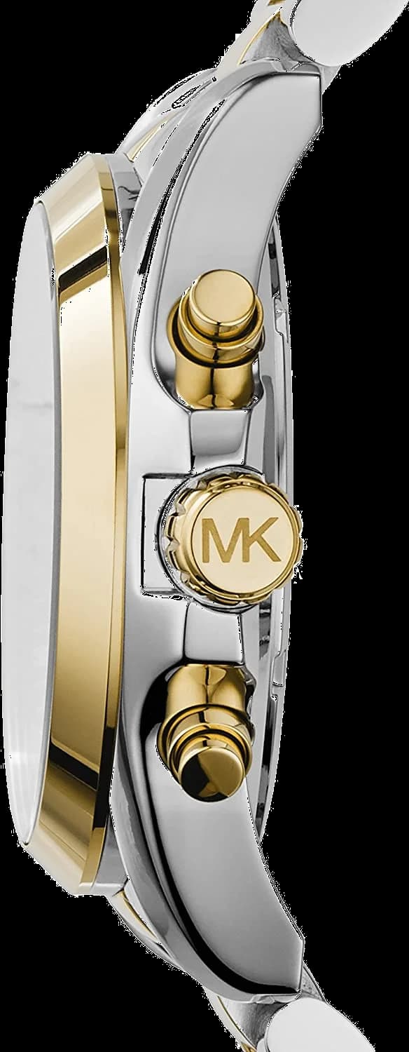 Montre Michael Kors MK5976 Bradshaw en Acier Bi-ton Argent et Or vue 2