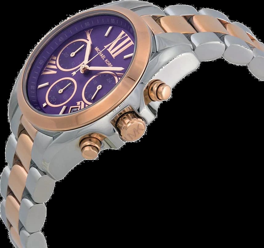 Montre Femme Michael Kors MK6074 Bradshaw Or Rose vue 2