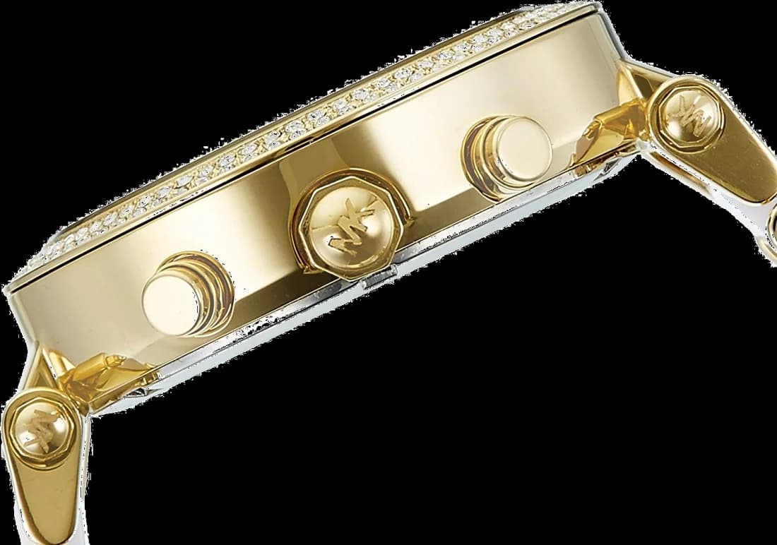 Montre Michael Kors MK6119 Bicolore Or et Acier avec Cristaux vue 2