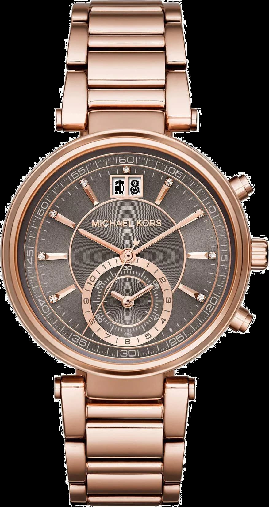 Michael Kors MK6226 chronographe noir et argent — Montres Outlet