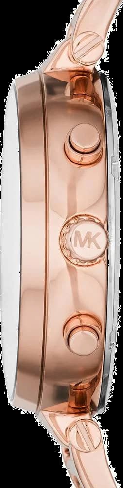 Montre Femme Michael Kors MK6226 Sawyer en Acier Or Rose et Cadran Rose vue 2