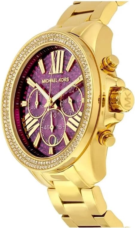 Montre Michael Kors MK6290 Wren Pavée de Cristaux Finition Or vue 2