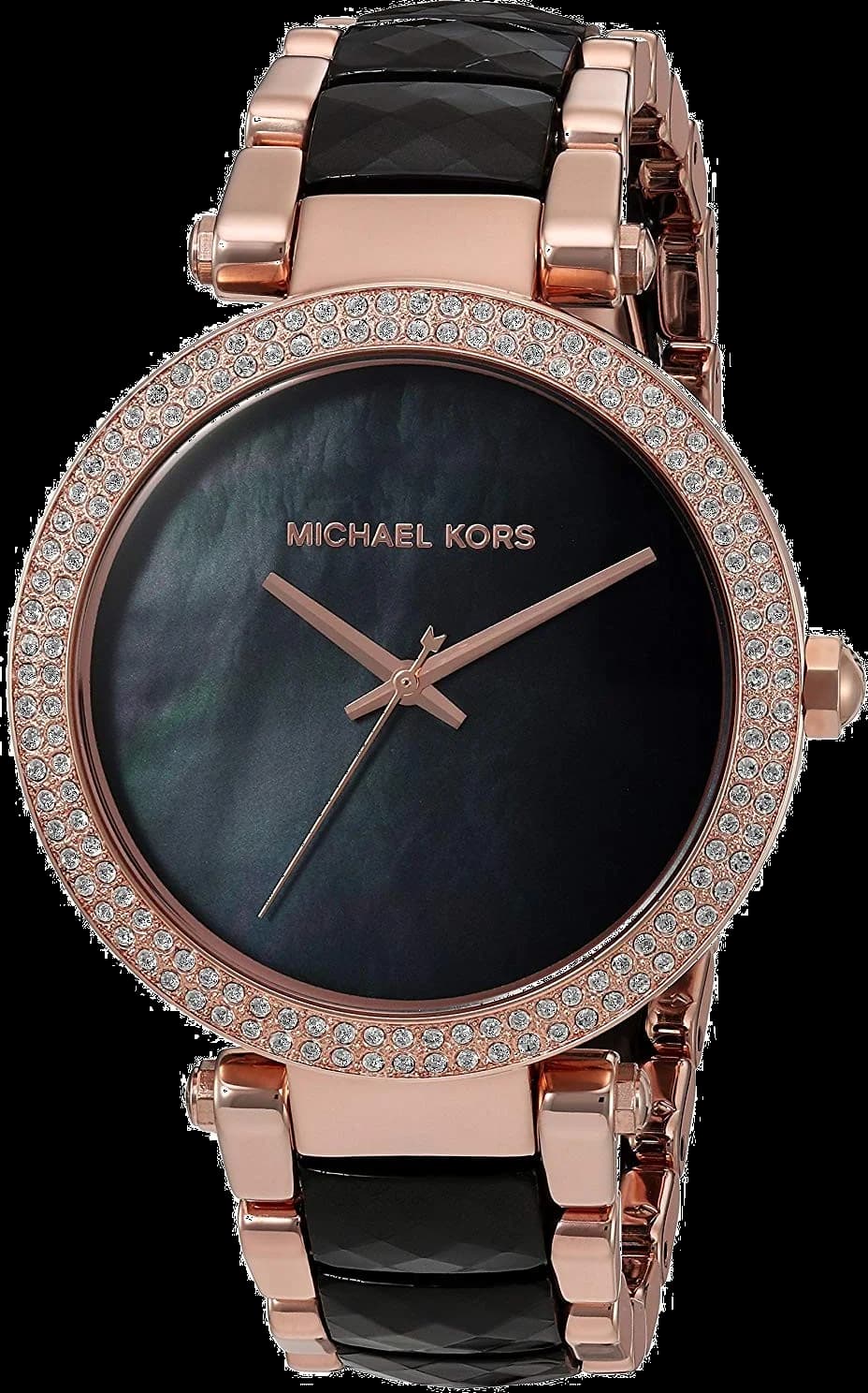 Michael Kors MK6414 avec cadran argenté et bracelet acier inoxydable — Montres Outlet