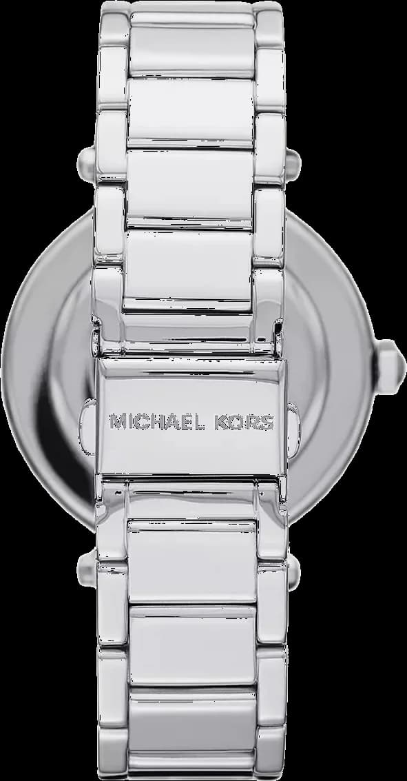 Montre femme Michael Kors Parker MK6658 cadran argenté et bracelet en acier inoxydable vue 2