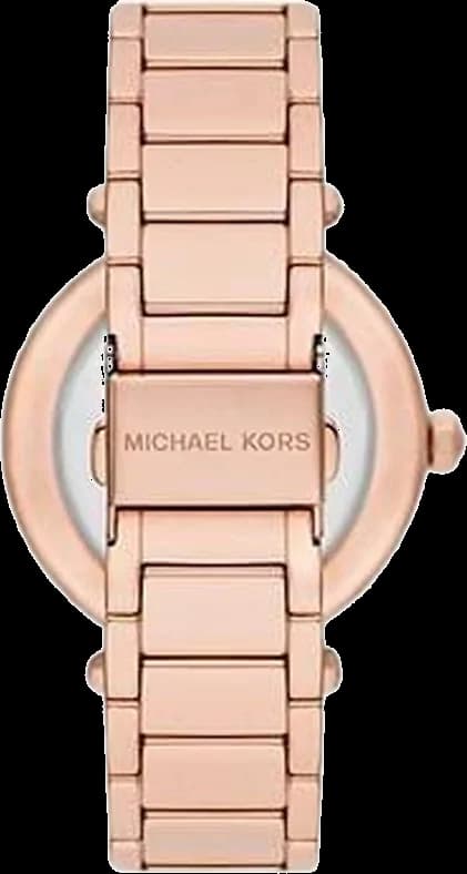 Montre femme Michael Kors Parker MK6660 cadran or rose bracelet en acier inoxydable vue 2