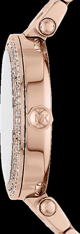 Montre femme Michael Kors Parker MK6660 cadran or rose bracelet en acier inoxydable vue 3