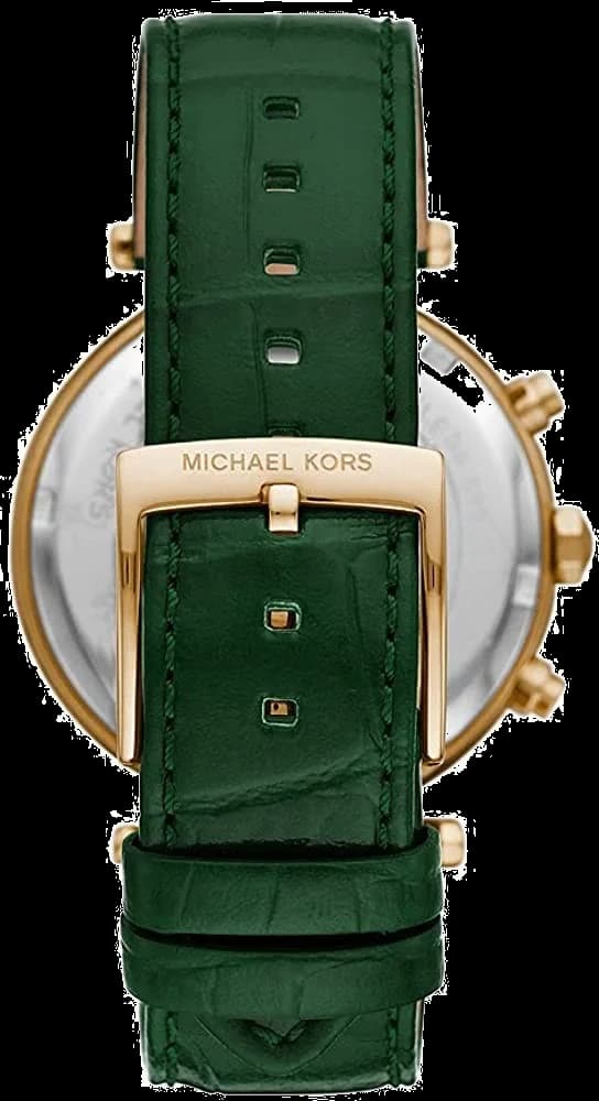Montre Michael Kors Parker MK6985 Bracelet en cuir vert vue 2
