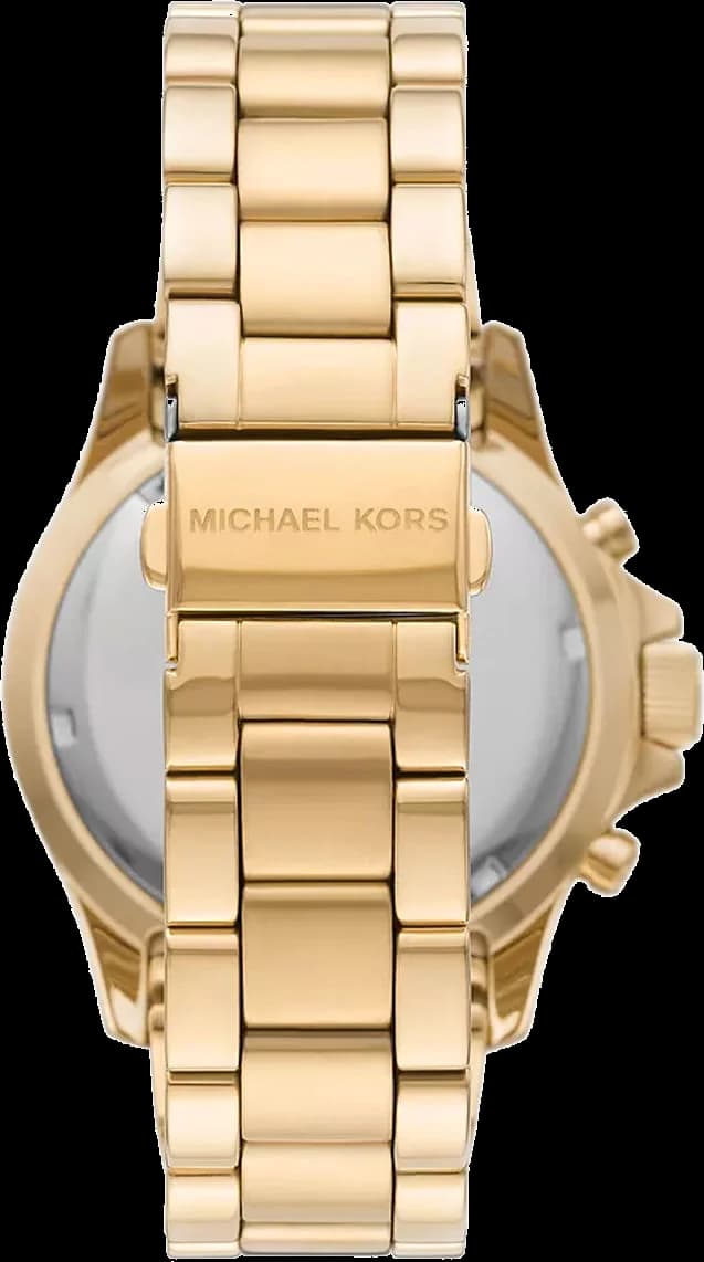Montre chronographe Michael Kors Everest MK7210 ornée de cristaux bracelet en acier inoxydable doré jaune vue 2