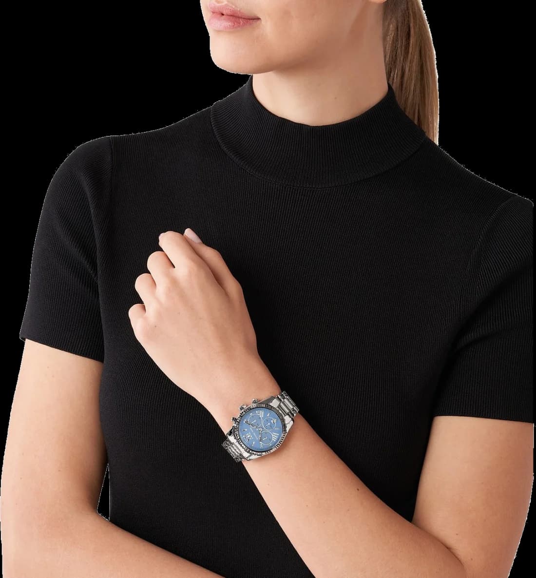 Montre Michael Kors Lexington MK7215 bracelet en acier vue 4