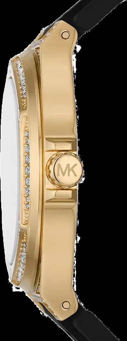Montre Michael Kors MK7247 Lennox à Cadran Transparent et Bracelet Silicone Noir vue 3