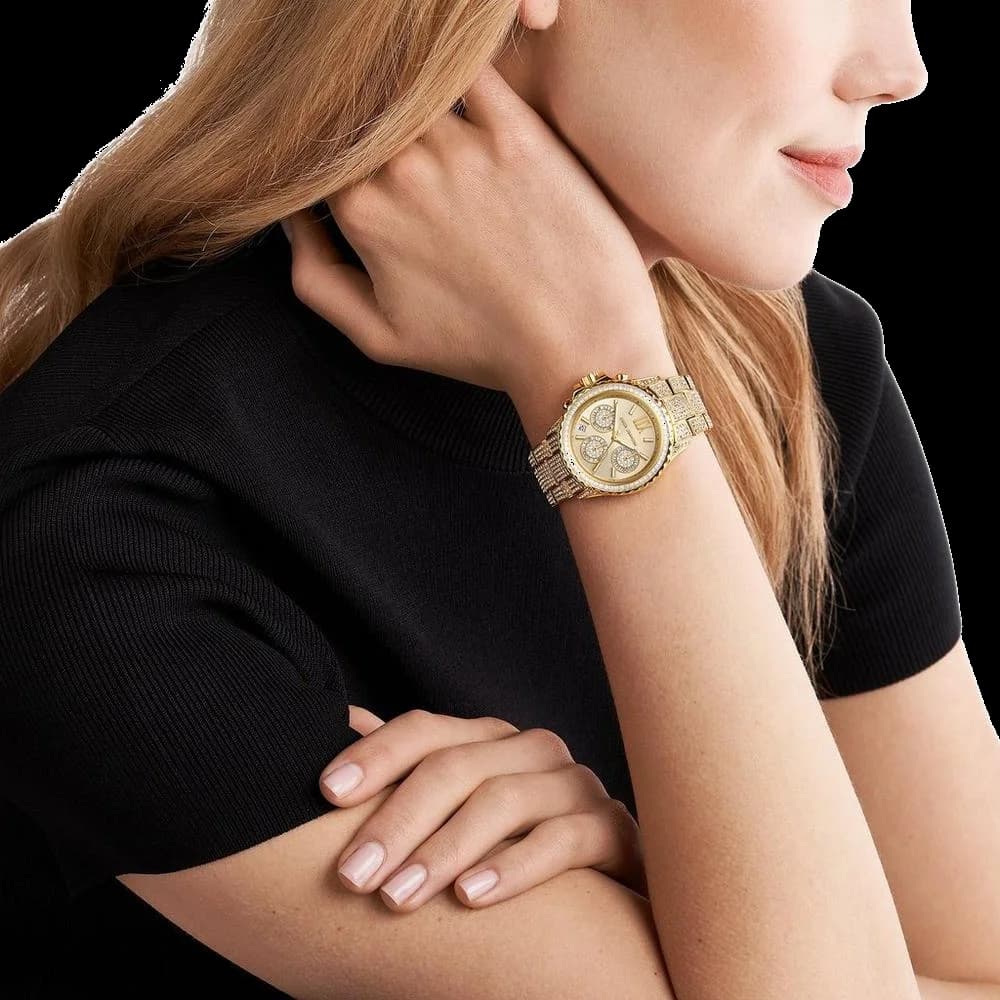 Montre Michael Kors MK7254 femme détail bracelet acier inoxydable