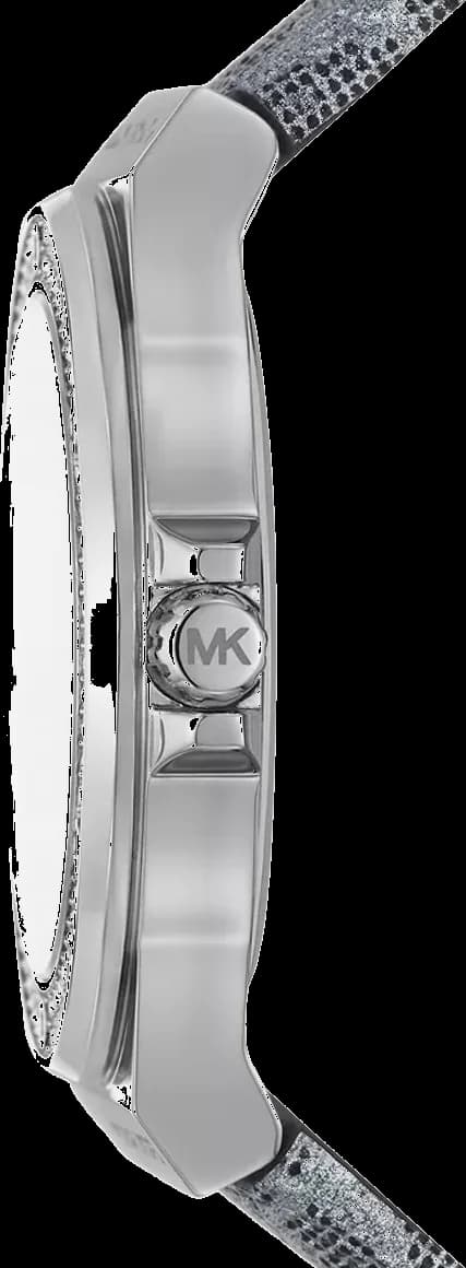 Montre Michael Kors Lennox MK7309 bracelet imprimé MK en cuir vue 3