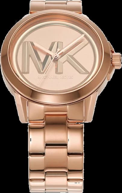 Montre femme Michael Kors MK7318 cadran MK bracelet en acier inoxydable plaqué or rose vue 2