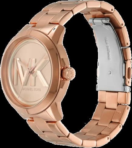 Montre femme Michael Kors MK7318 cadran MK bracelet en acier inoxydable plaqué or rose vue 3