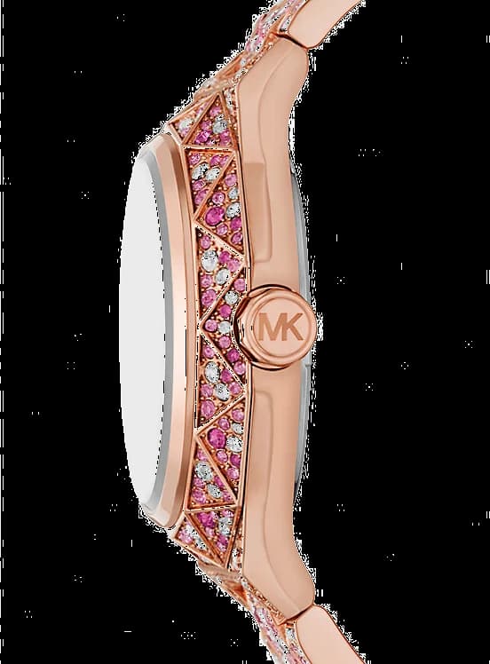 Montre femme Michael Kors Raquel MK7343 Pavé couleur or rose - Edition limitée vue 2