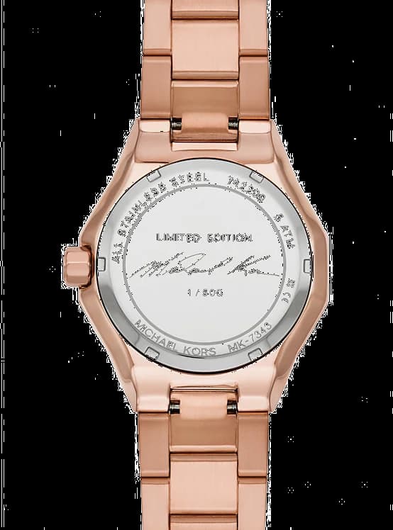 Montre femme Michael Kors Raquel MK7343 Pavé couleur or rose - Edition limitée vue 4