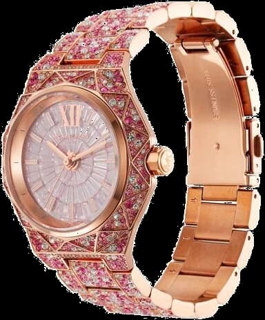Montre femme Michael Kors Raquel MK7343 Pavé couleur or rose - Edition limitée vue 5