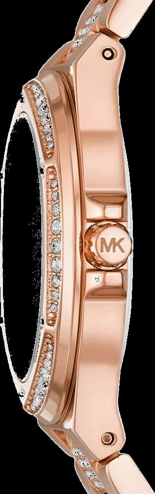 Montre Michael Kors Lennox MK7362 cadran bracelet en acier inoxydable doré rose vue 2