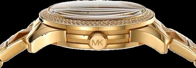 Montre Michael Kors Runway MK7389 cadran marron bracelet en acier inoxydable vue 2