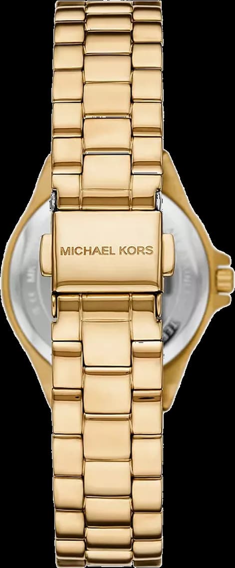 Montre Michael Kors Lennox MK7395 cadran vert bracelet en acier inoxydable doré vue 2