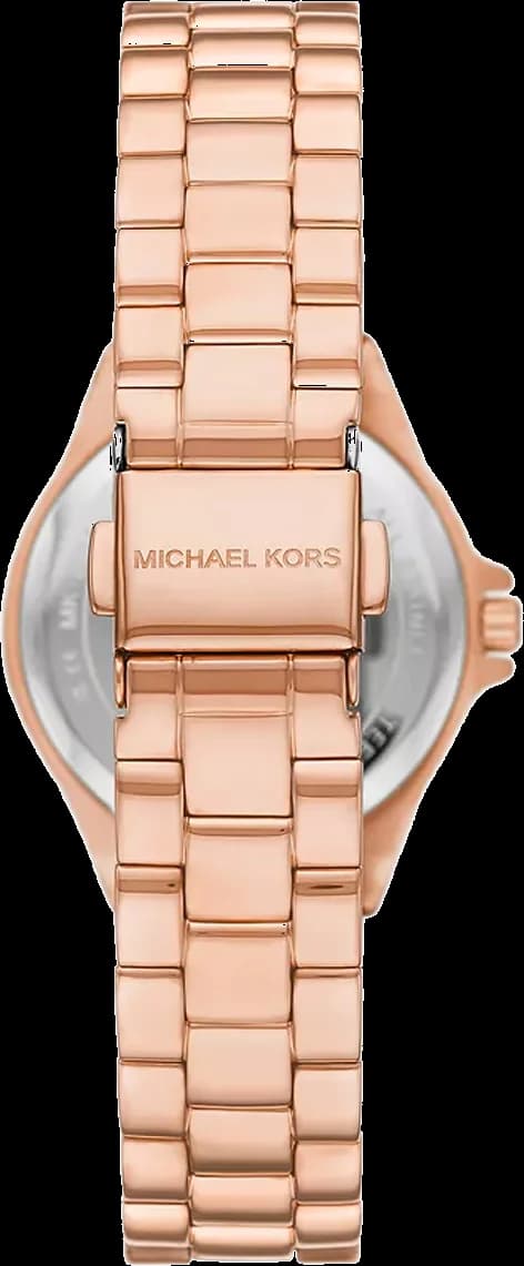 Montre Michael Kors Lennox MK7396 cadran magenta bracelet en acier inoxydable vue 2