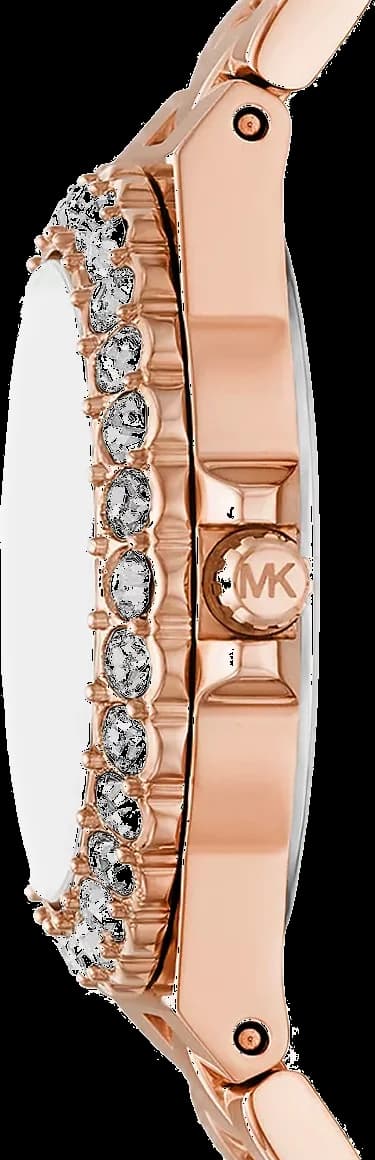 Montre Michael Kors Lennox MK7396 cadran magenta bracelet en acier inoxydable vue 3