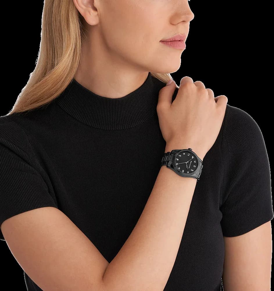 Montre Michael Kors MK7442 femme détail bracelet acier inoxydable