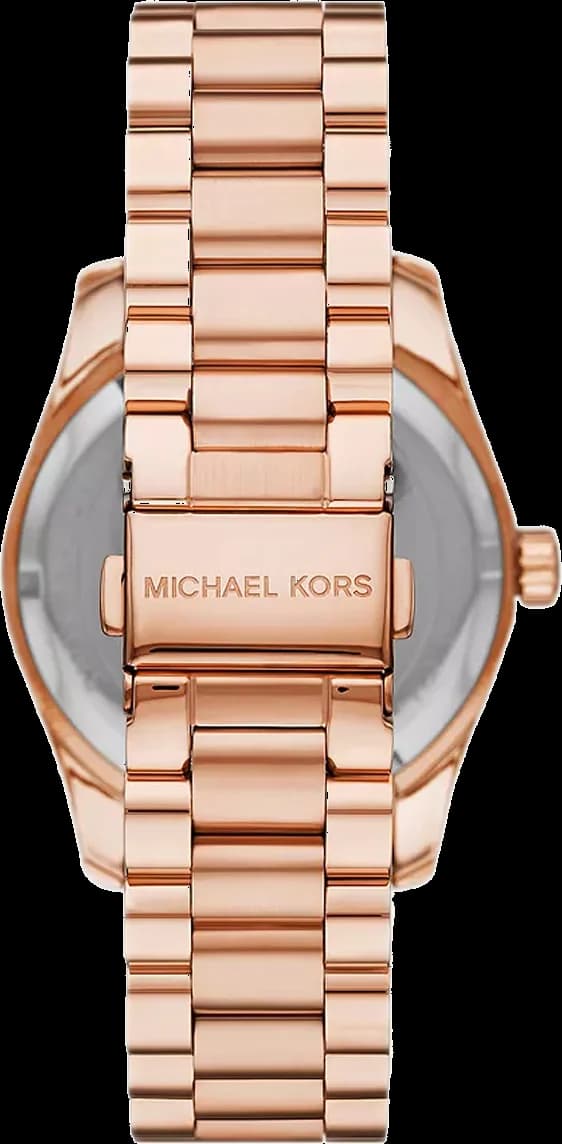 Montre Michael Kors Lexington MK7444 cadran pavé de cristaux en acier or rose vue 2
