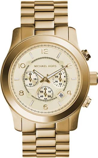 Michael Kors MK8077 montre chronographe acier noir — Montres Outlet