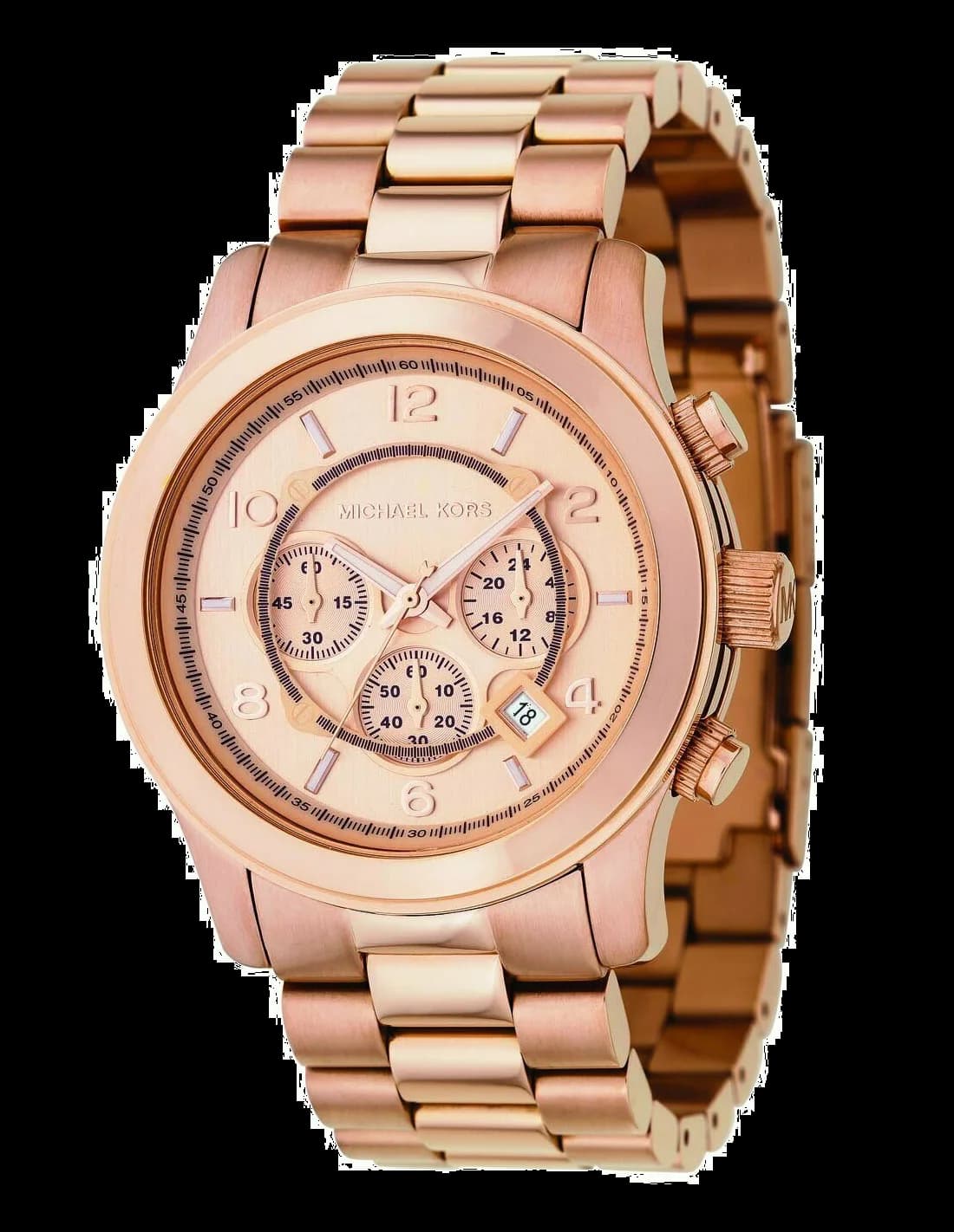 Michael Kors MK8096 cadran noir et bracelet acier — Montres Outlet