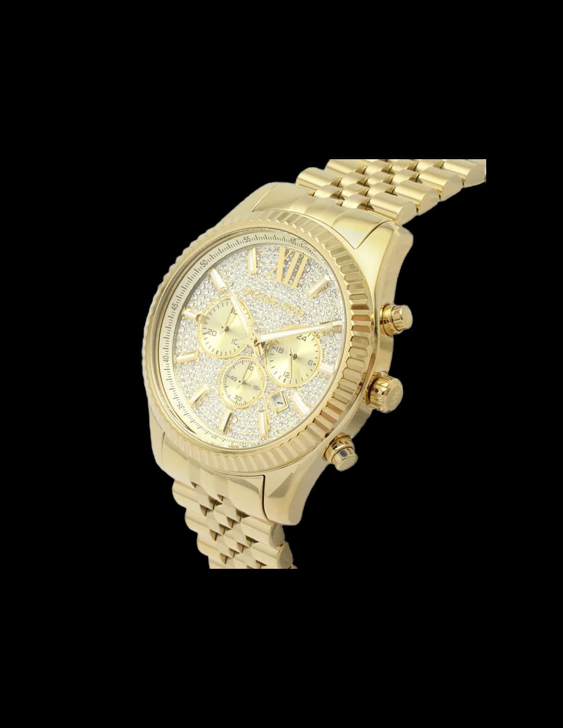 Montre Michael Kors MK8579 Lexington Dorée avec Cadran Cristaux vue 2