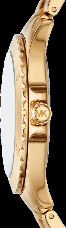 Montre Michael Kors MK9078 en Acier Doré avec Cadran Noir vue 3