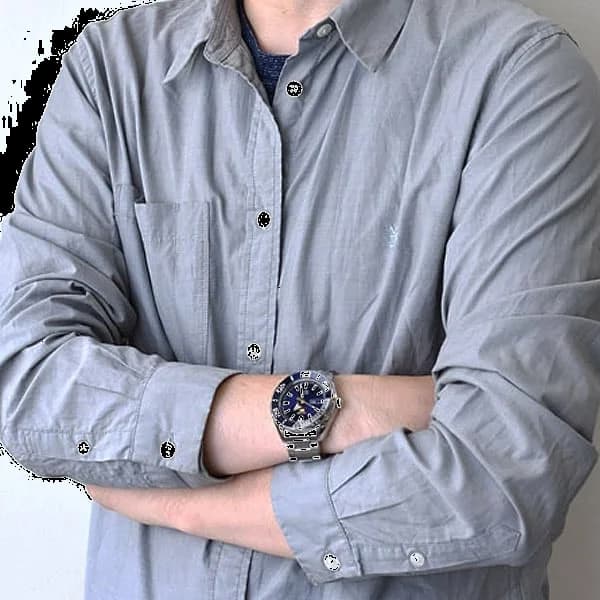 Montre Seiko SRPC51K1 homme verso boîtier argent