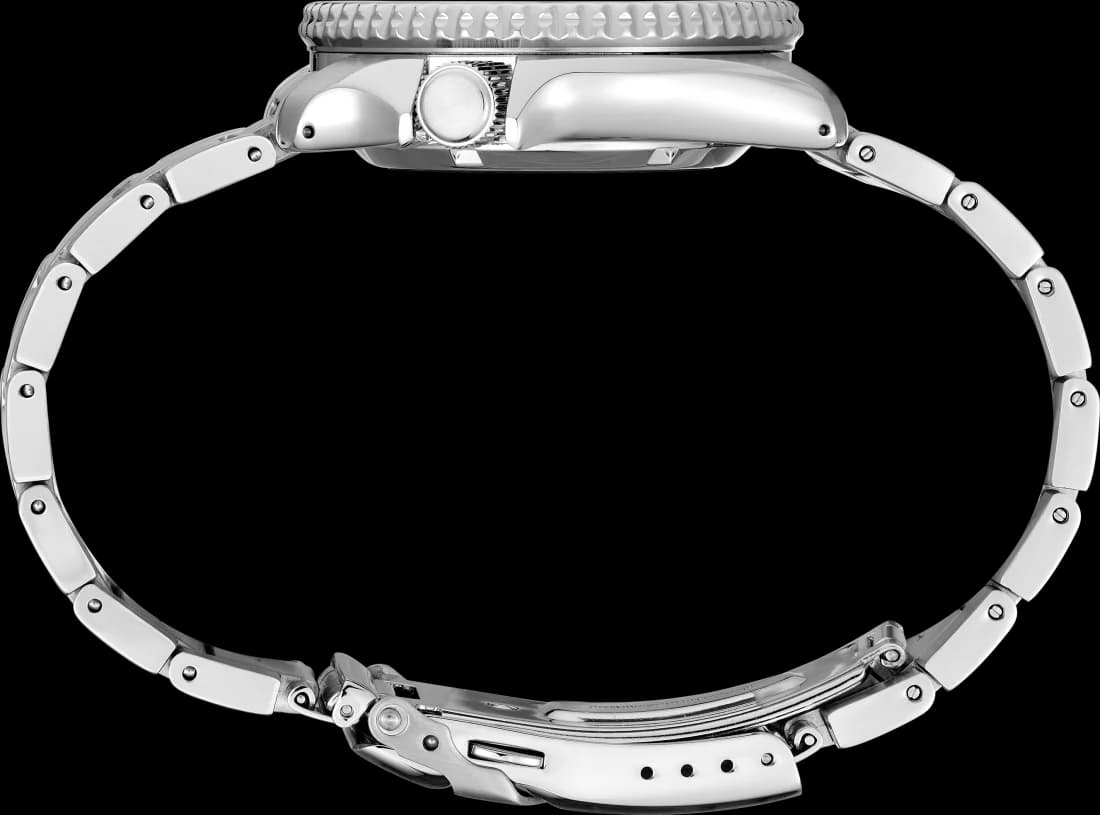 Montre Seiko SRPJ45BL homme verso boîtier argent