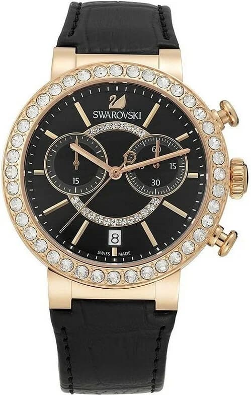 Montre Swarovski 5055209 femme détail cadran noir