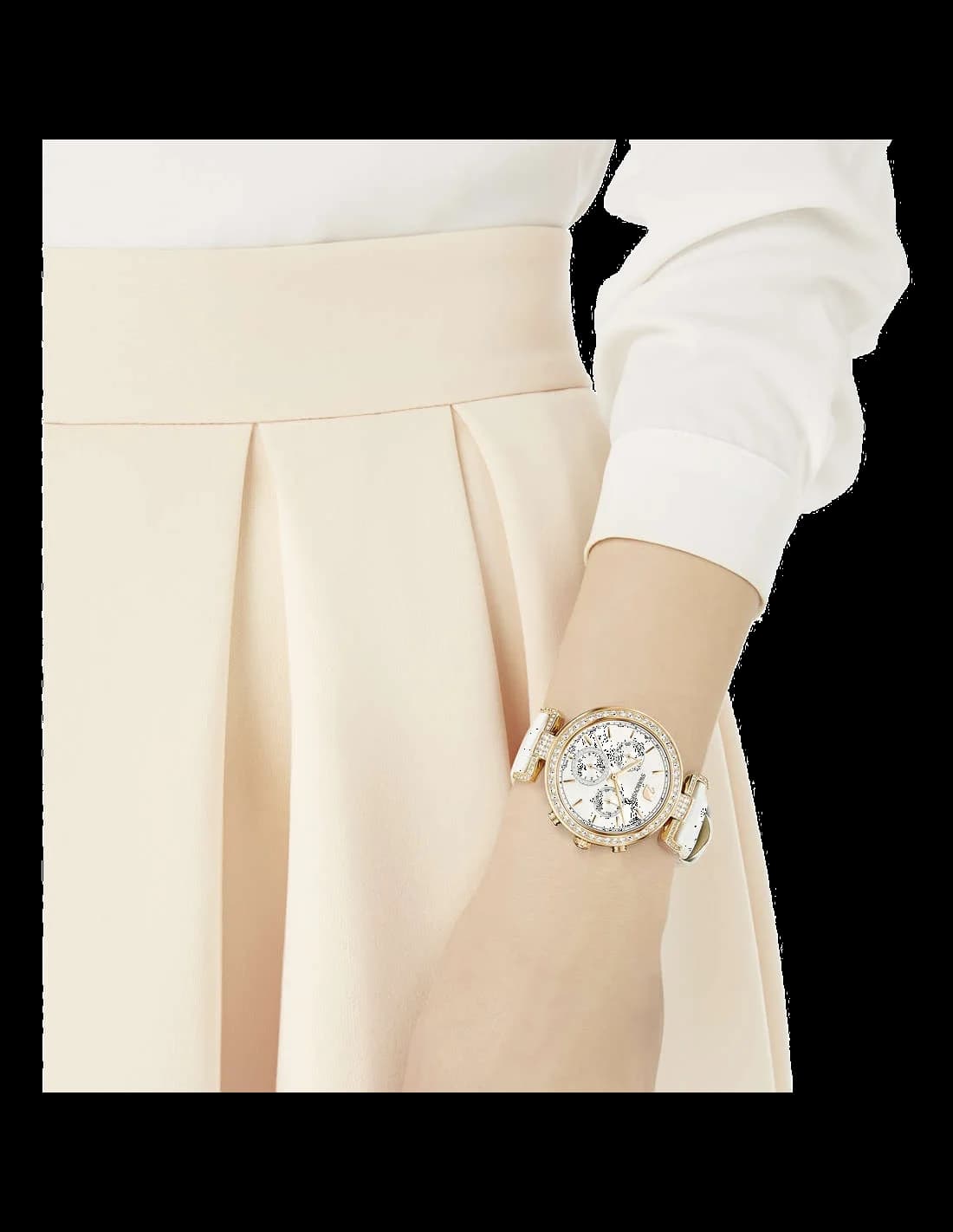 Montre Swarovski 5295369 femme verso boîtier or rose