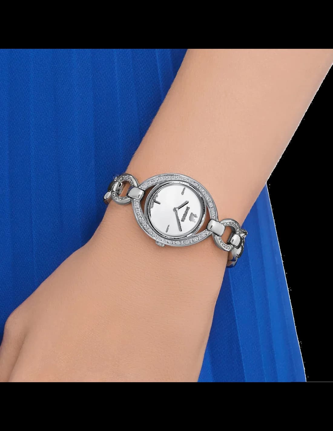 Montre Swarovski 5376815 Stella Ovale en Métal Argenté vue 3