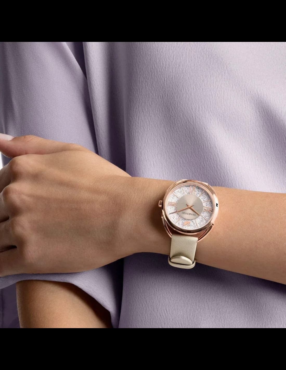 Montre Swarovski 5452455 femme vue de profil