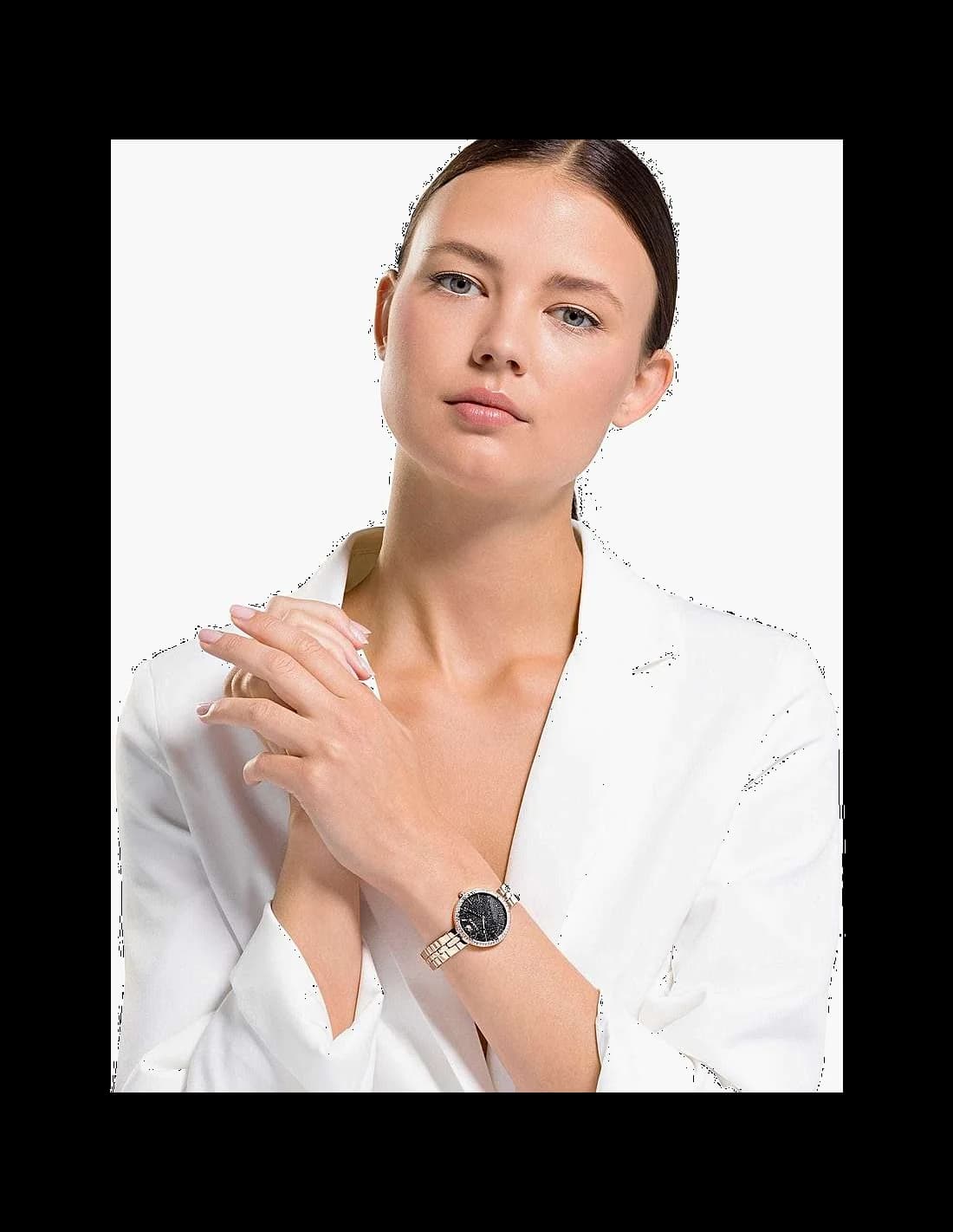 Montre Swarovski 5517797 femme détail bracelet acier inoxydable