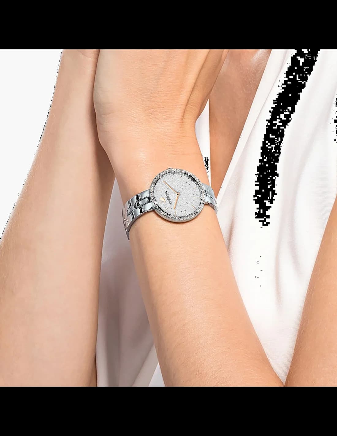 Montre Swarovski 5517807 avec Cadran en Poudre de Diamants et Verre Saphir vue 4