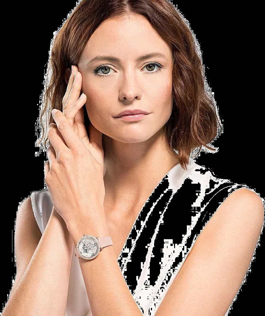 Montre Swarovski 5519223 femme détail cadran argent
